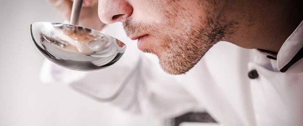Chef tasting Soup