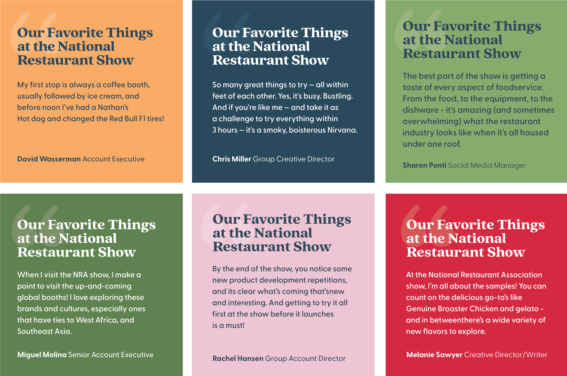 Our Favorite things at the National Restaurant Show